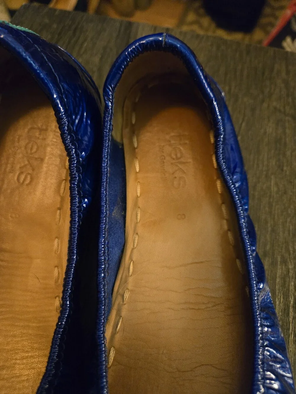 Tieks Sapphire Patent Leather Size 8